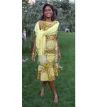 African Yellow Dress